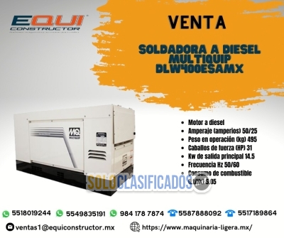 Venta Soldadora a Diesel Multiquip en Jalisco... 