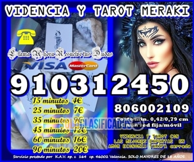 TAROT VISA Soy vidente 910312450   TAROT 806002109 EL MÁS ECONOMI... 