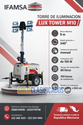 TORRE DE ILUMINACION LUX TOWER M10...