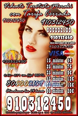 VIDENTE TAROTISTA VIDENCIA 910312450  TAROT 24h fiable y certero ... 