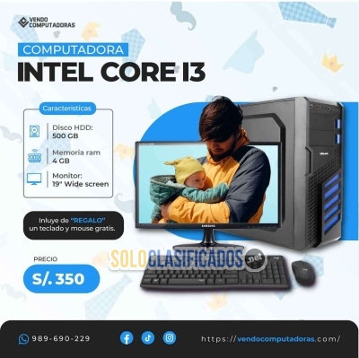 Solo Clasificados - ¡Sorprende a Papá con Esta PC Intel Core i3 a Precio Especial! - imagen: 3
