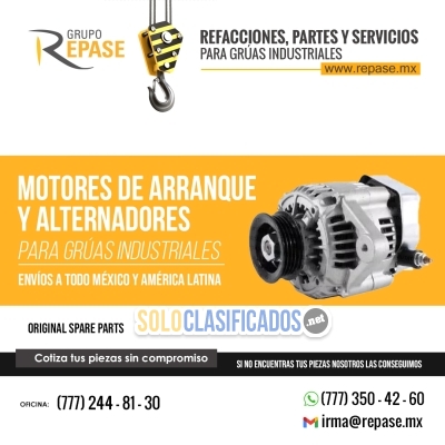 REFACCIONES PARA GRÚAS INDUSTRIALES MONTACARGAS Y REACH STACKER  ... 