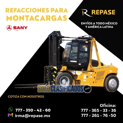 REFACCIONES    PARA   MONTACARGA   SANNY... 