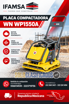 PLACA COMPACTADORA WACKER NEUSON WP1550A...