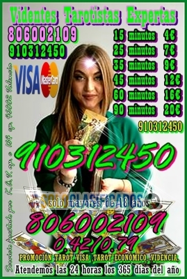 TAROT/MAGIA /VIDENCIA VISA 910312450 806002109 Coste min 042/079 ... 