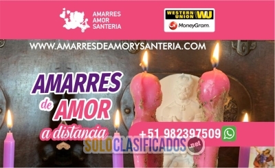 Amarres de amor a distancia DOMINA Y ATRAE EL AMOR A TU VIDA... 