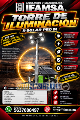 TORRE DE ILUMINACION DE CUATRO FOCOS...