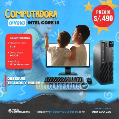Solo Clasificados - ¡Sorprende a papá con esta super PC Lenovo Core i5! - imagen: 2