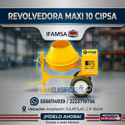 Solo Clasificados - Revolvedoras Maxi 10 CIPSA para alta productividad - imagen: 1