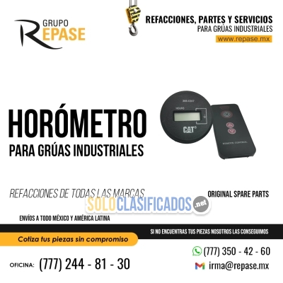 Solo Clasificados - HORÓMETRO PARA GRÚAS INDUSTRIALES REPASE MX - imagen: 1