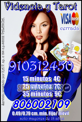 Tarot por Telefono España  las 24 horas los 7 días tarifa cerrada...
