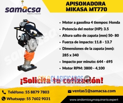 Solo Clasificados - APISONADORA (BAILARINA) MIKASA MT770  SAMACSA - imagen: 1