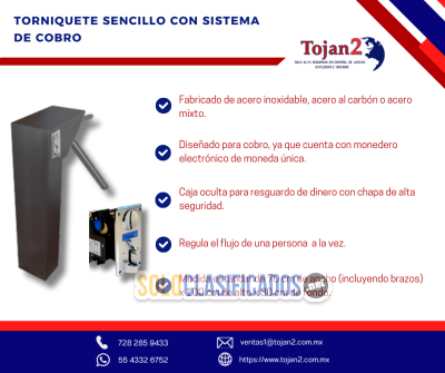 Torniquetes Sencillos y Dobles Tojan Dos...