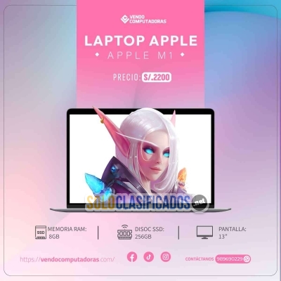 Solo Clasificados - MacBook M1 ¡entrega inmediata! - imagen: 4
