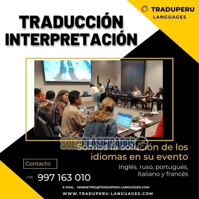 Servicio de traductor LIMA Perú  traduperu languages... 