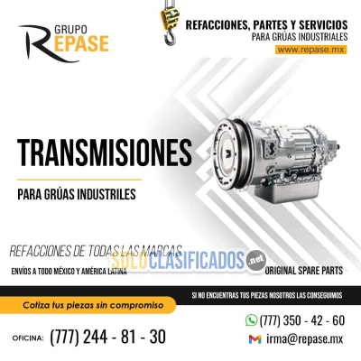 TRANSMISIONES PARA GRUAS INDUSTRIALES REPASE MX... 