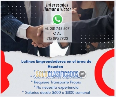 Contratacion de Personal HOUSTON  Vacantes de Trabajo... 