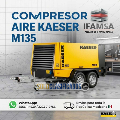 COMPRESOR DE AIRE KAESER M135 PARA CONSTRUCCION 001...