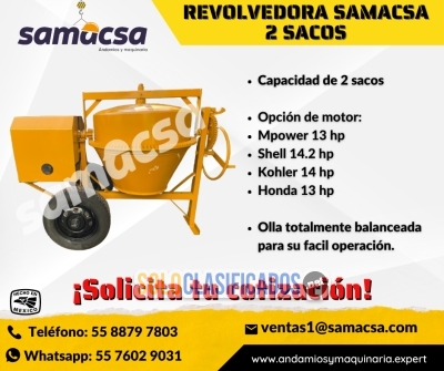 Solo Clasificados - REVOLVEDORA DE CONCRETO SAMACSA – 2 SACOS - imagen: 1
