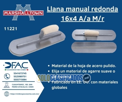 Llana/paleta   manual   redonda   16x4  A/a M/r... 