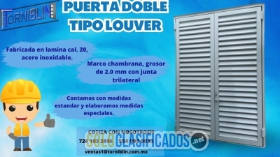 PUERTA DOBLE TIPO LOUVER... 