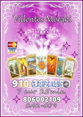 TAROT MERAKI VIDENCIA NATURALRUNAS PÉNDULO VISA 9€ 35min  9103124... 