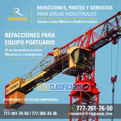 Refacciones y partes para equipo portuario Terex... 