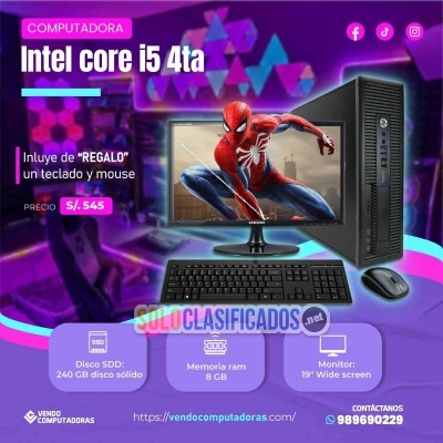 Solo Clasificados - ¡Solo por hoy! Core i5 + monitor + periféricos - imagen: 3