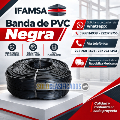 VENTA Y DISTRIBUCIÓN DE BANDA NEGRA DE PVC...