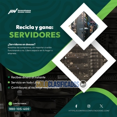 Solo Clasificados - ¡Reciclaje responsable de equipos electrónicos! Compra y venta con pago rápido - imagen: 3