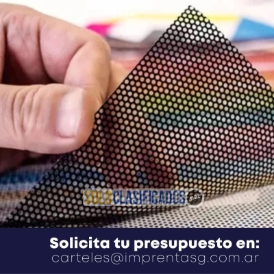 Solo Clasificados - Vinilos Impresos Corte Microperforado - imagen: 5