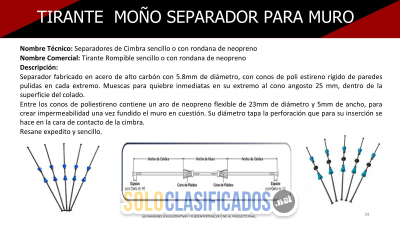 Venta de Moños o Tirantes Para Cimbra En Todo México...