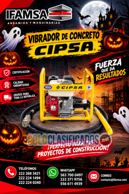 Resistencia Estructural Asegurada: Vibrador para Concreto CIPSA...