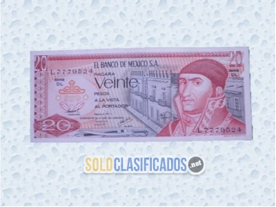 La serpiente emplumada en el billete de 20 pesos del año 1973. Nu... 