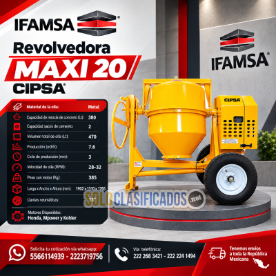 REVOLVEDORA MAXI 20 CIPSA OLLA METÁLICA...