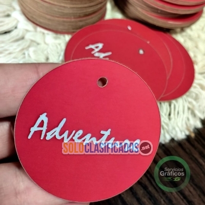 Solo Clasificados - Tarjetas colgantes personalizadas para ropa y productos - imagen: 2