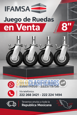 VENTA DE RUEDAS PARA ANDAMIOS...