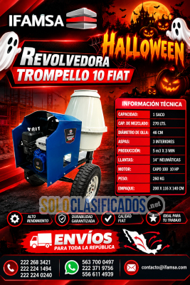 ¡Mezcla Perfecta y Máxima Resistencia! Revolvedora Fiat Trompello...