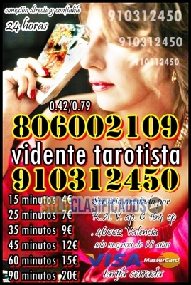 TAROT/MAGIA /VIDENCIA VISA 910312450 806002109 Coste min 042/079 ... 