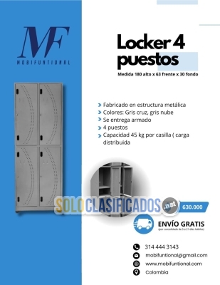 LOCKER ESTRUCTURA METALICA ECONOMICO... 