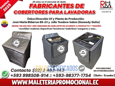 Fabricantes de Cobertores para Lavadoras en Quito...