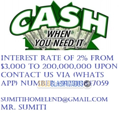I am a private lender Cash here local and international... 