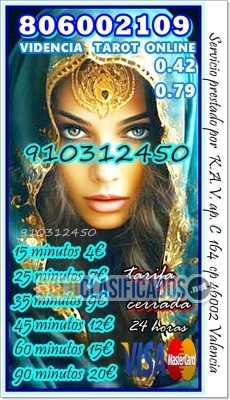 TAROT/MAGIA /VIDENCIA VISA 910312450 806002109 Coste min 042/079 ... 