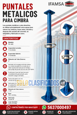 PUNTALES METALICOS PARA CIMBRA IFAMSA...