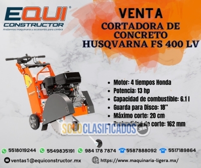 Venta Cortadora de Concreto Husqvarna 400 LV en CDMX... 