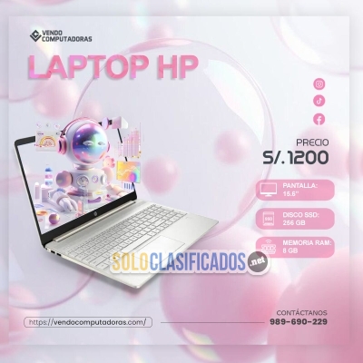 Solo Clasificados - Laptop HP a Precio de Remate con vendocomputadoras - imagen: 1