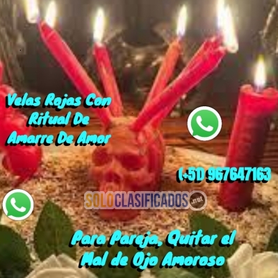 VELAS ROJAS CON RITUAL DE AMARRE DE AMOR PARA PAREJA QUITAR EL MA... 