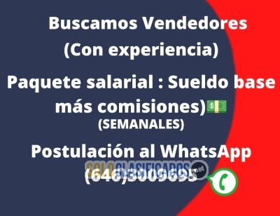 SOLICITAMOS VENDEDORES CON EXPERIENCIA PARA TRABAJO EN QUEENS pre... 