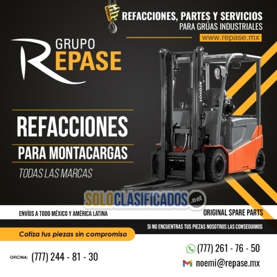 REFACCIONES PARA MONTACARGAS Y REACH STACKER DE LAS MARCAS  KALMA... 