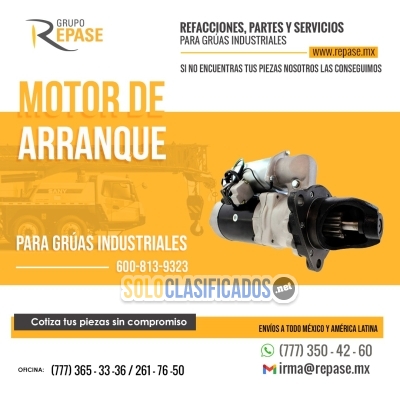 MOTOR DE ARRANQUE PARA GRUAS INDUSTRIALES 777 365 3336... 